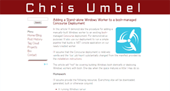 Desktop Screenshot of chrisumbel.com